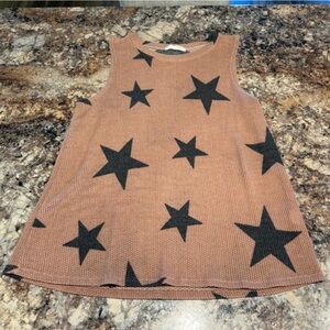 Twenty Second Tan Knit Star Tank